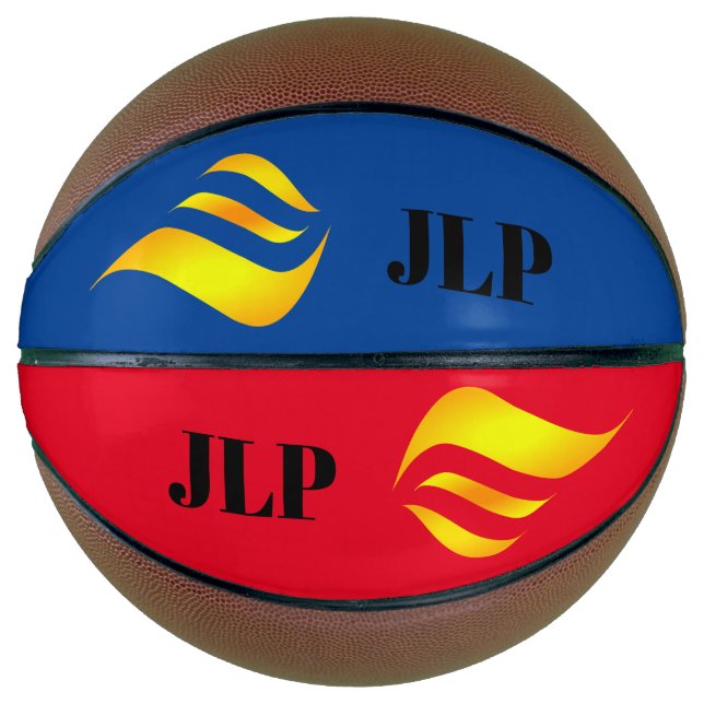 Personalised Flames Basketball (Front)