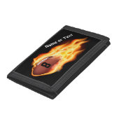 Personalised Flaming Football Wallets for Men, Boy (Bottom)