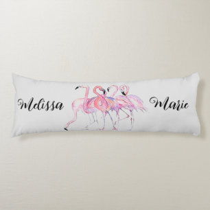 Personalised Flamingo Body Pillow