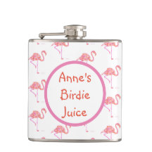Personalised Flamingo Golf Flask