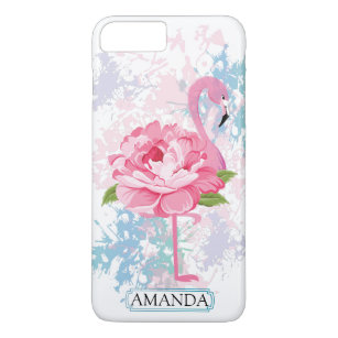 Personalised   Flamingo Monogram Case-Mate iPhone Case