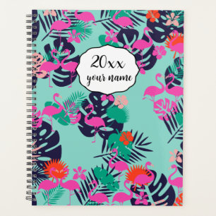 Personalised Flamingo Planner Notebook