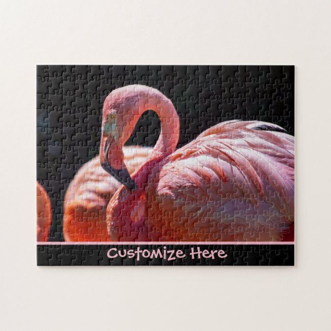 Personalised Flamingo Puzzle (Horizontal)