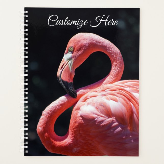 Personalised Flamingo Weekly/Monthly Planner (Front)