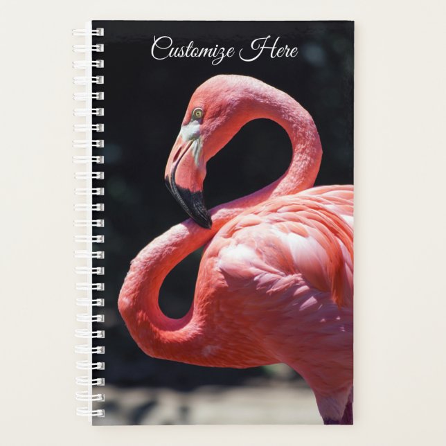 Personalised Flamingo Weekly/Monthly Planner (Front)