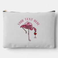 Personalised Flamingo Wine Drinker Novelty