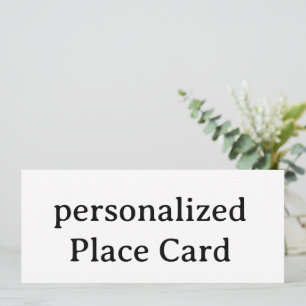personalised Flat Card 4" x 9.25"