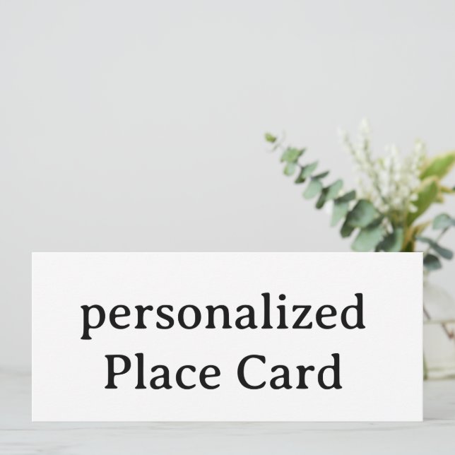 personalised Flat Card 4" x 9.25" (Standing Front)