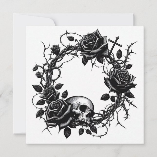 Personalised Flat Invitation, Size: 5.25" x 5.25"  Invitation (Front)