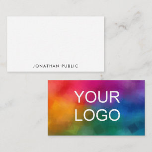 Personalised Flat Note Card Add Text Logo Here
