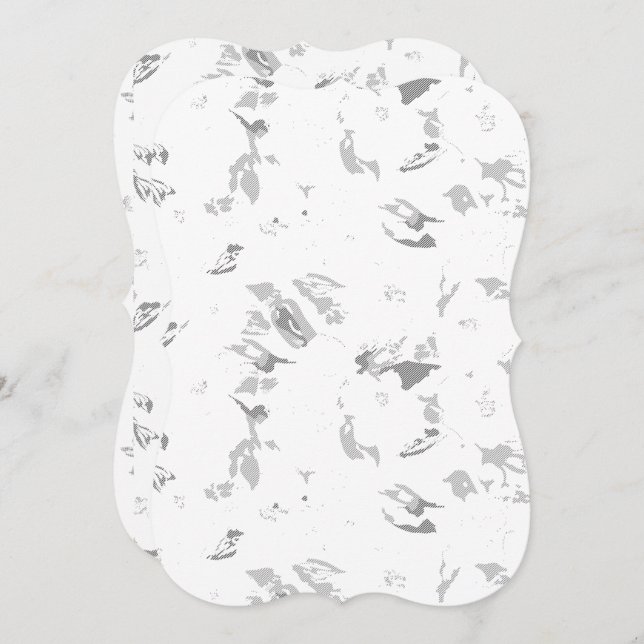 Personalised Flat Notecards • Embossed Designs (Front/Back)