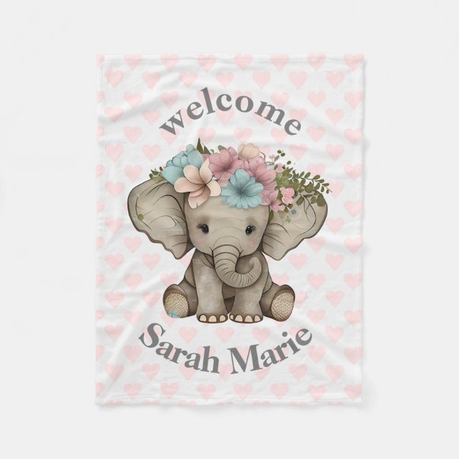 Personalised Fleece Blanket (Front)