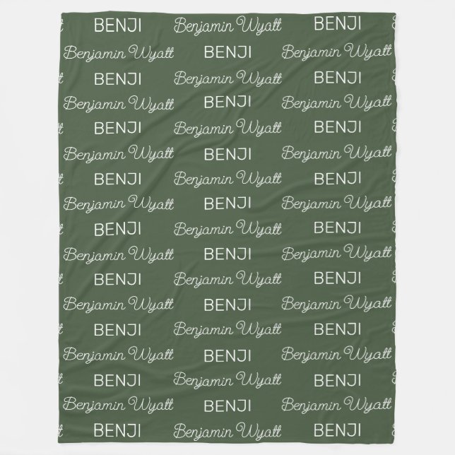 Personalised Fleece Blanket (Front)