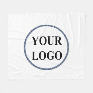 Personalised Fleece Blanket Throw Customised Logo