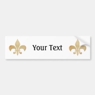 Personalised Fleur de Lis Bumper Sticker