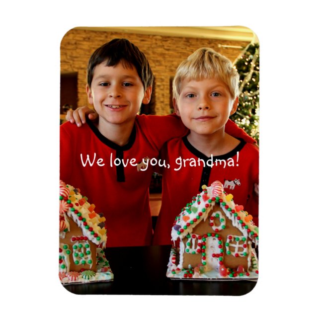 Personalised Flexible Photo Magnets For Grandma (Vertical)