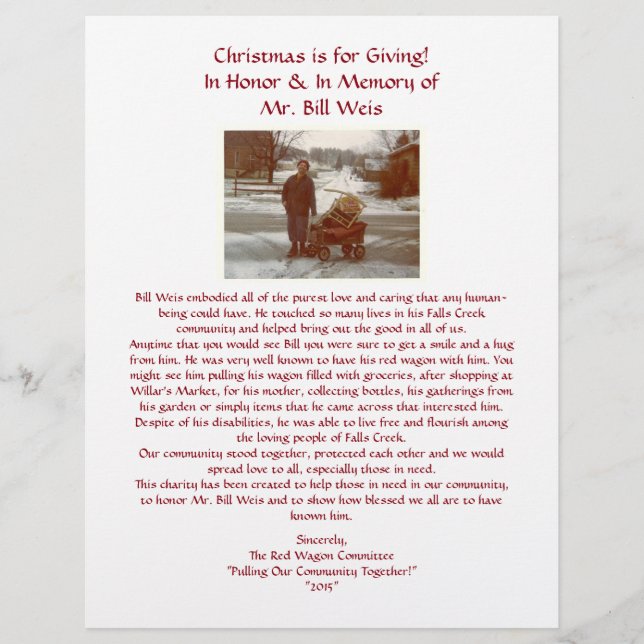 Personalised Flier Flyer (Front)