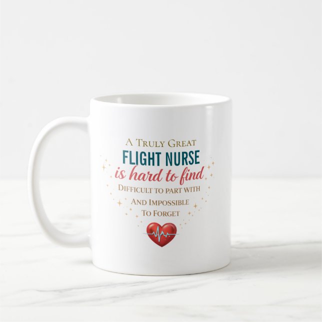 Personalised Flight Nurse Appreciation Quote Coffee Mug (Left)