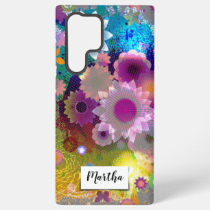 Personalised Floral Abstract Design Samsung Galaxy Case