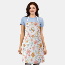 Personalised Floral All-Over Print Apron