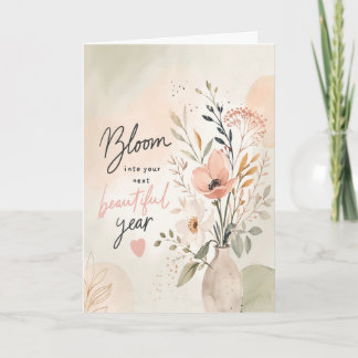 Personalised Floral Birthday Card – Bloom 