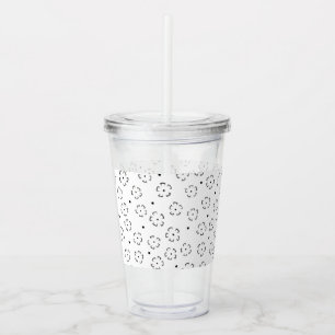 Personalised Floral Birthday Gift Folder Acrylic Tumbler