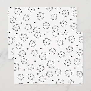 Personalised Floral Birthday Gift Folder Postcard