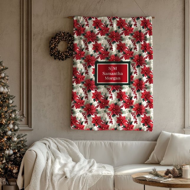 Personalised Floral Blanket Elegant Holiday Touch (Personalized Floral Blanket Elegant Holiday Touch)