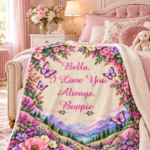 Personalised Floral Butterfly Kids Keepsake |