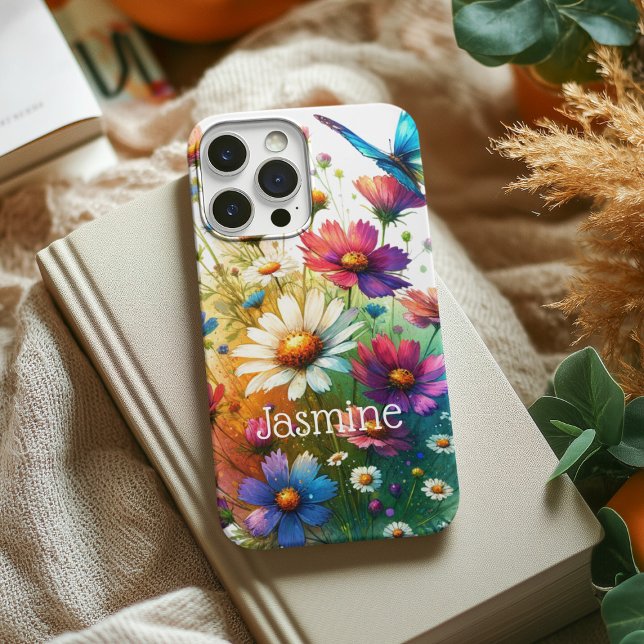 Personalised Floral & Butterfly Phone Case (Creator Uploaded)