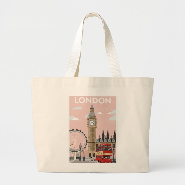 "Personalised Floral Canvas Tote – Eco-Friendly &  (Front)