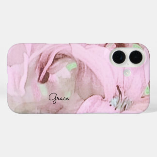 Personalised Floral iPhone 16 Case