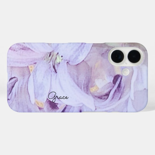 Personalised Floral  Case-Mate iPhone Case (Back (Horizontal))