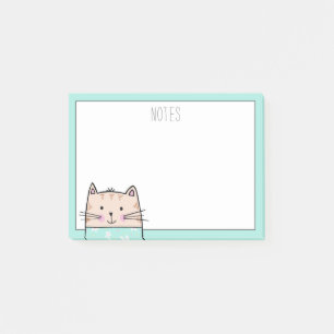 Personalised Floral Cat Notes