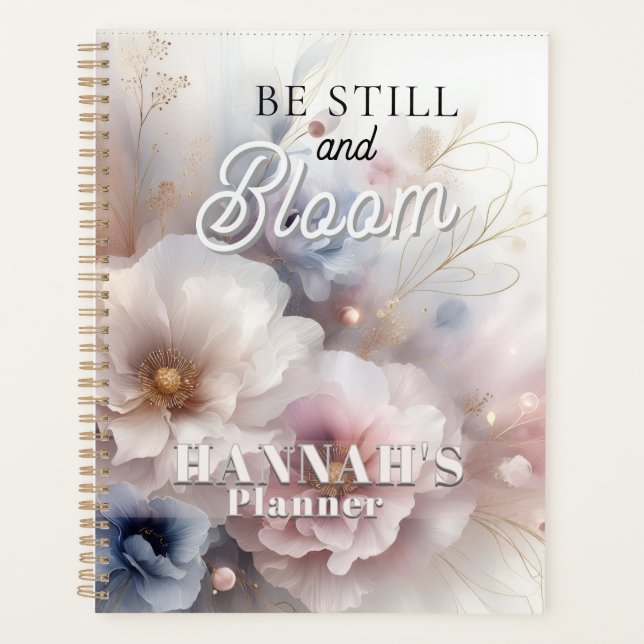 Personalised Floral  Christian Faith Planner (Front)