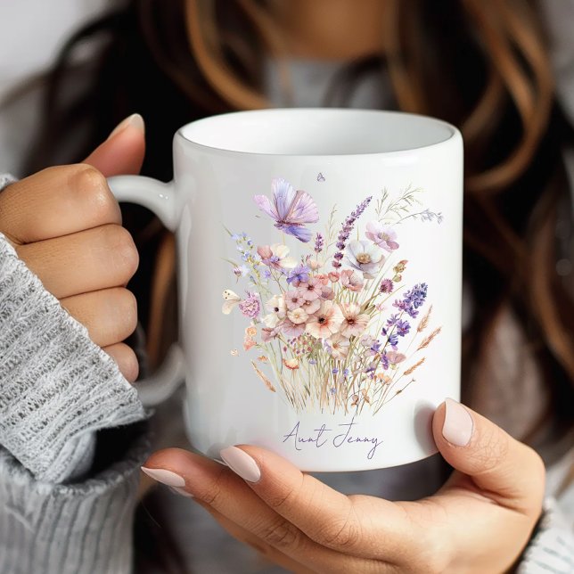 Personalised Floral  Coffee Mug (Creator Uploaded)