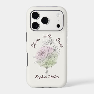Personalised Floral Cosmos Botanical Custom Name