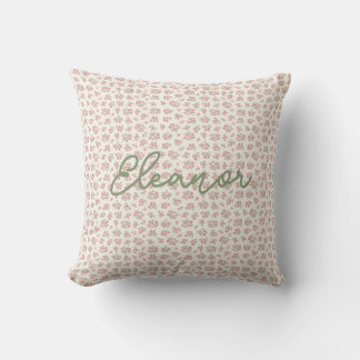 Personalised Floral Cottagecore Pillow