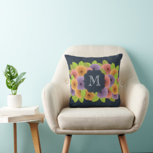 Personalised Floral  Cushion