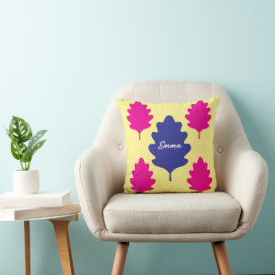 Personalised Floral Custom Name Couple Best Friend Cushion