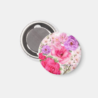 Personalised Floral Design Magnet