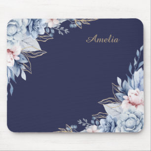 Personalised Floral desk Mouse Pad