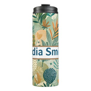 Personalised floral drink tumbler