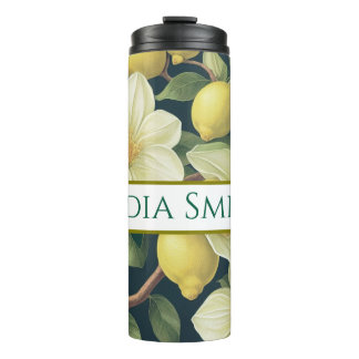 Personalised floral drink tumbler