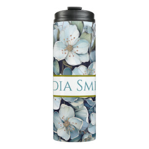 Personalised floral drink tumbler