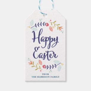 Personalised Floral Easter Gift Tags