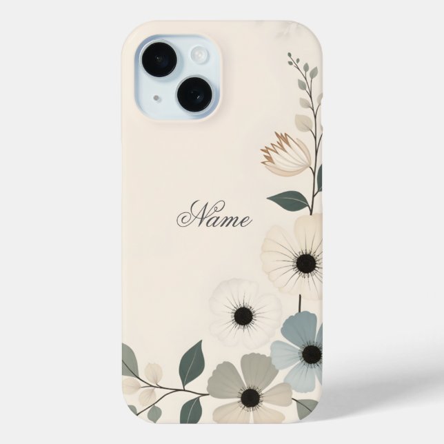 Personalised Floral Edging  Case-Mate iPhone Case (Back)