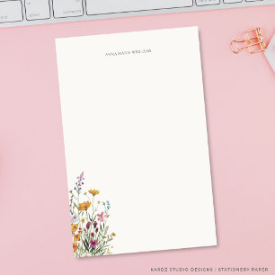 Personalised Floral Elegant Stationery