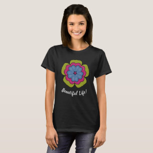 Personalised Floral Graphic Women's Basic T-Shirt