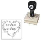 Personalised Floral Heart Wreath 'Made With Love'